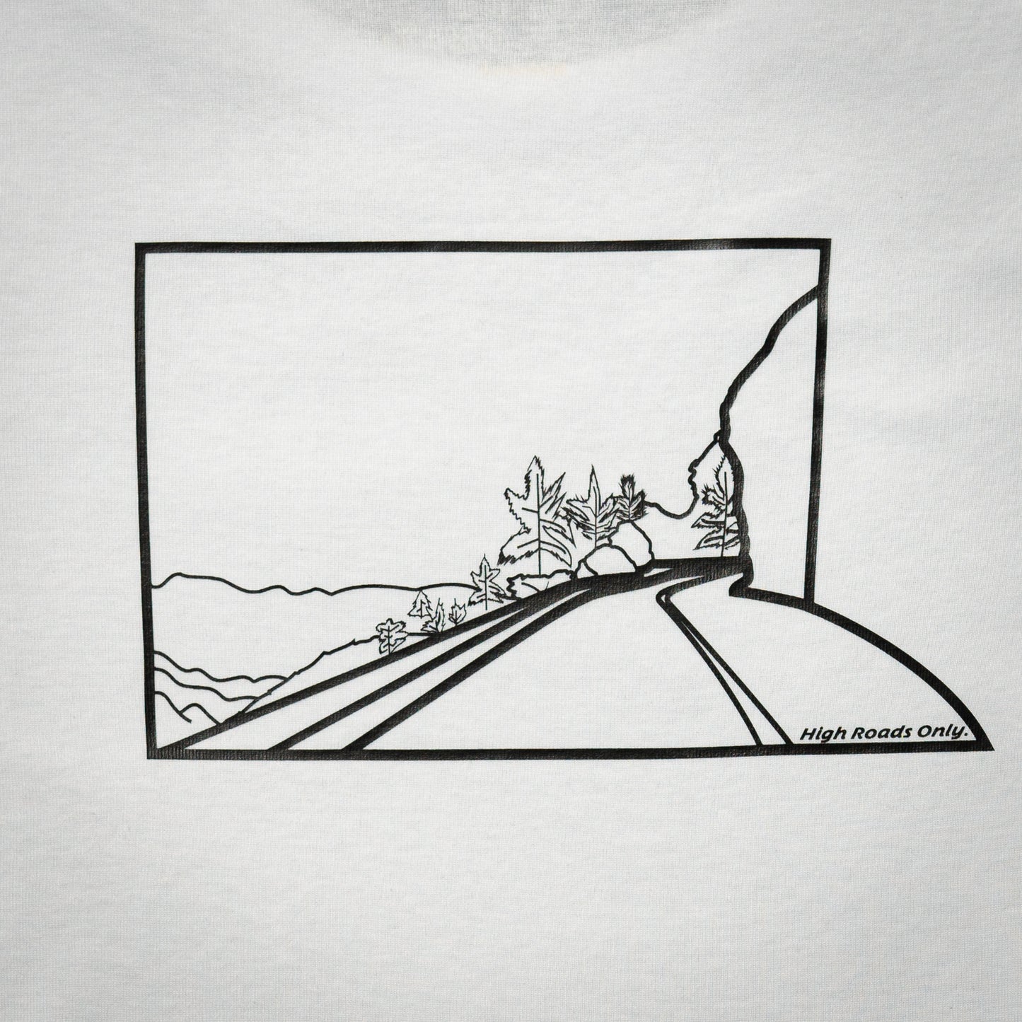 Angeles Crest Highway Baby Cotton Crop Top