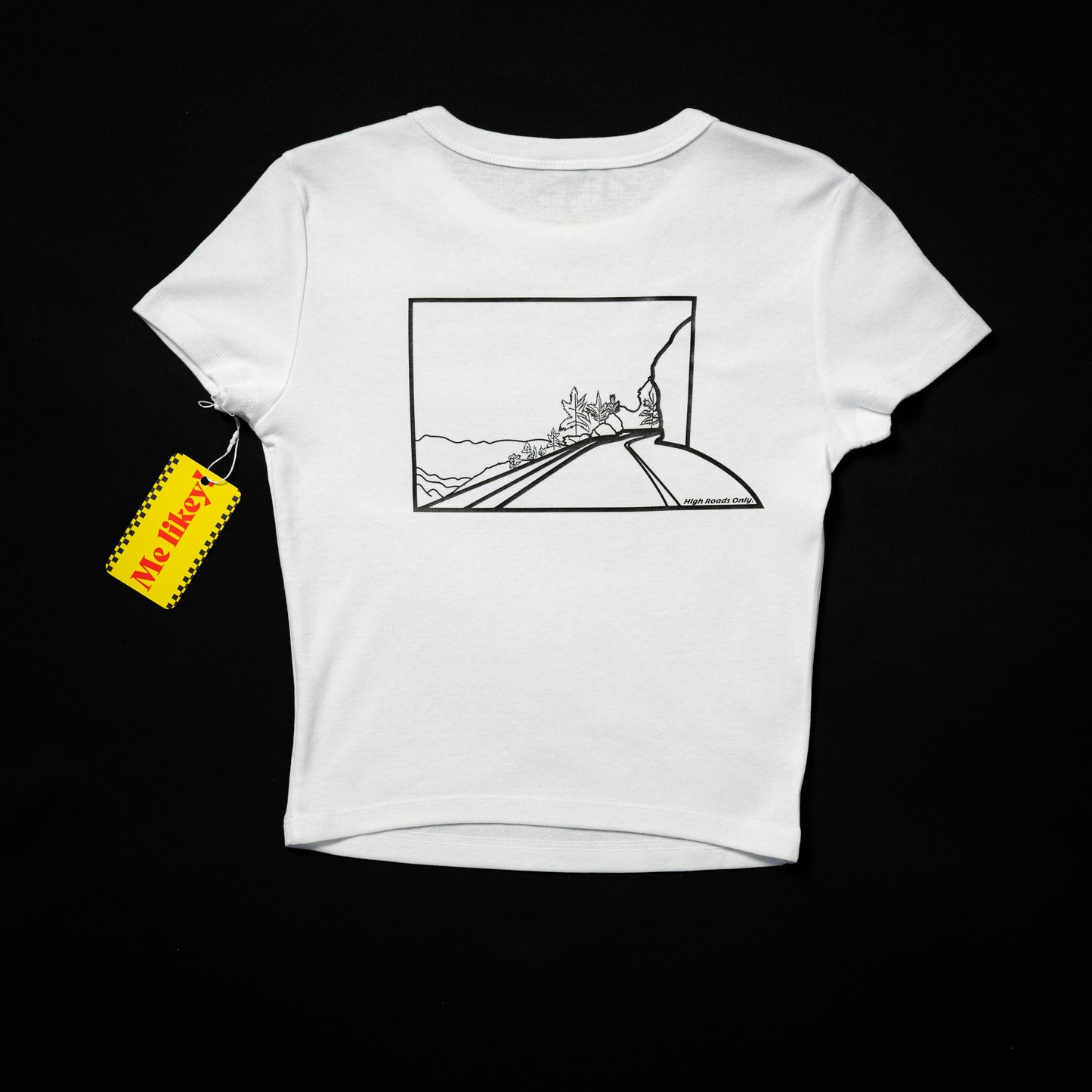 Angeles Crest Highway Baby Cotton Crop Top