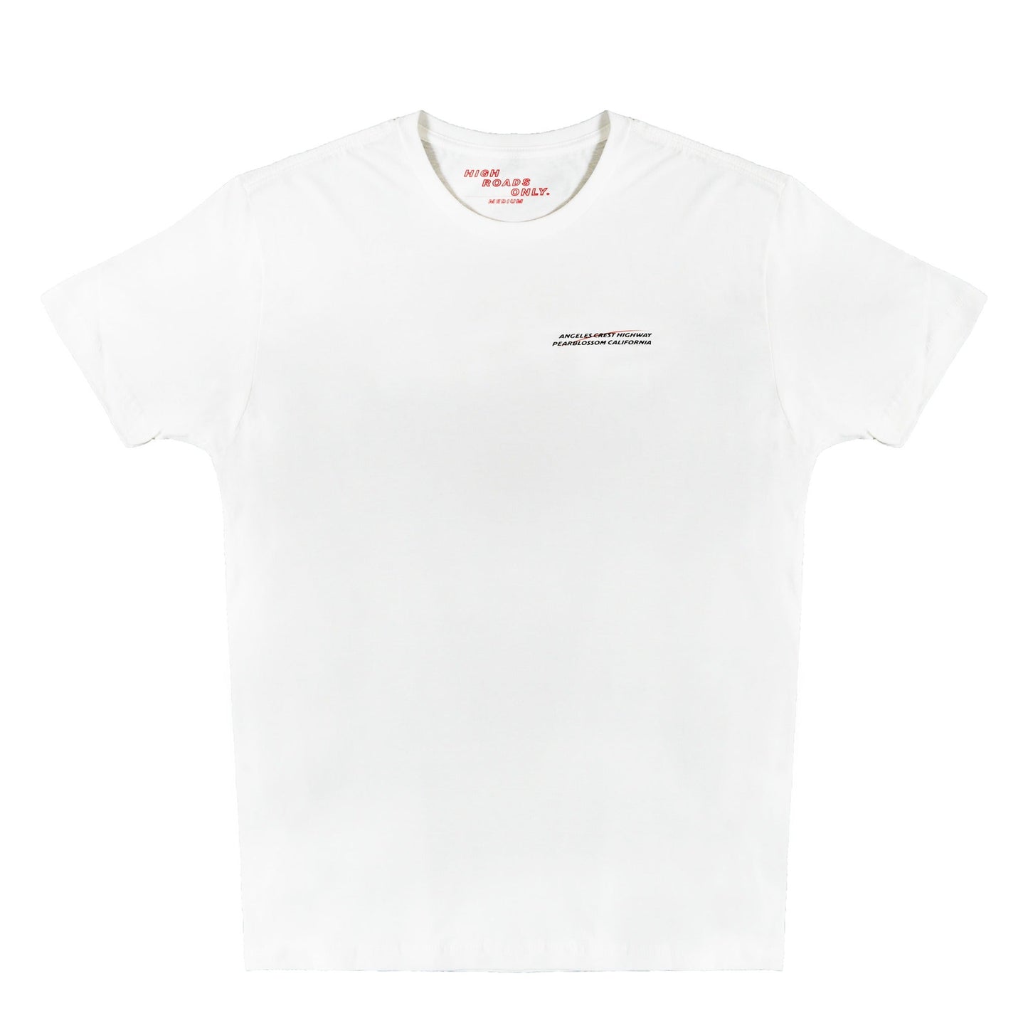 Angeles Crest Highway Everyday Tee white front product photo