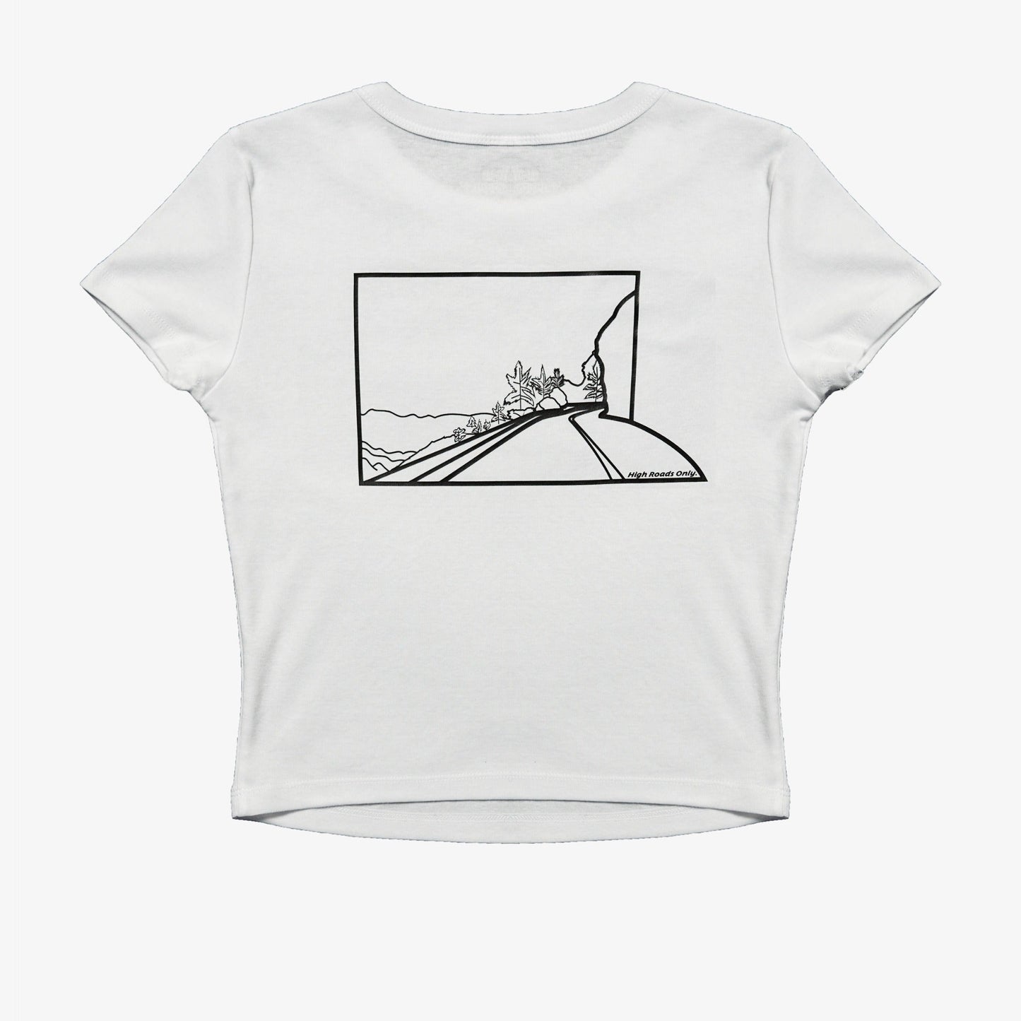 Angeles Crest baby crop white back product photo