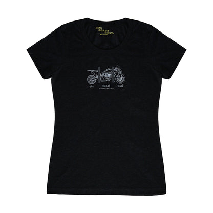 Dirt Street Track women's heather front product photo