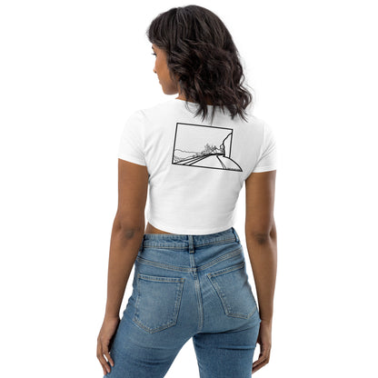 Angeles Crest Highway Baby Cotton Crop Top - Women's