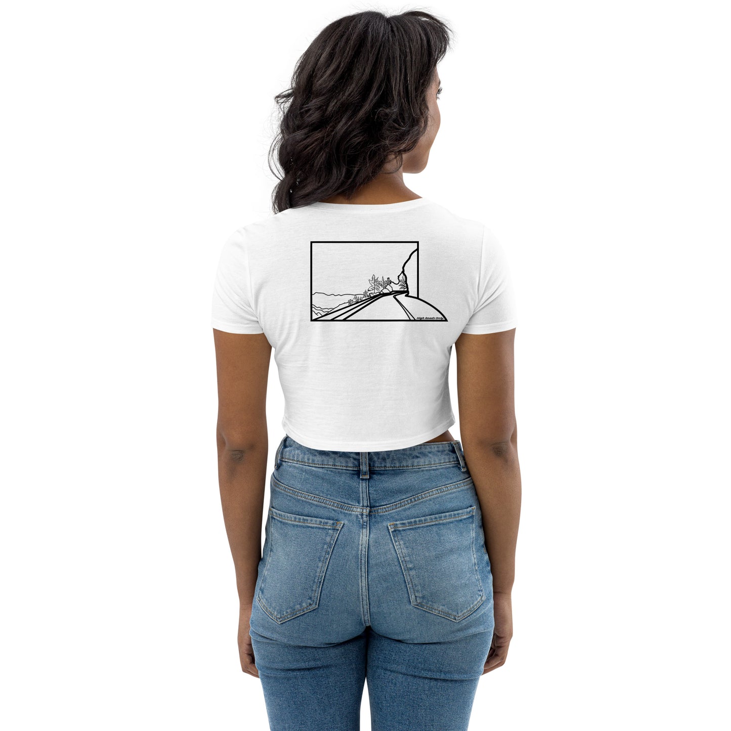 Angeles Crest Highway Baby Cotton Crop Top - Women's