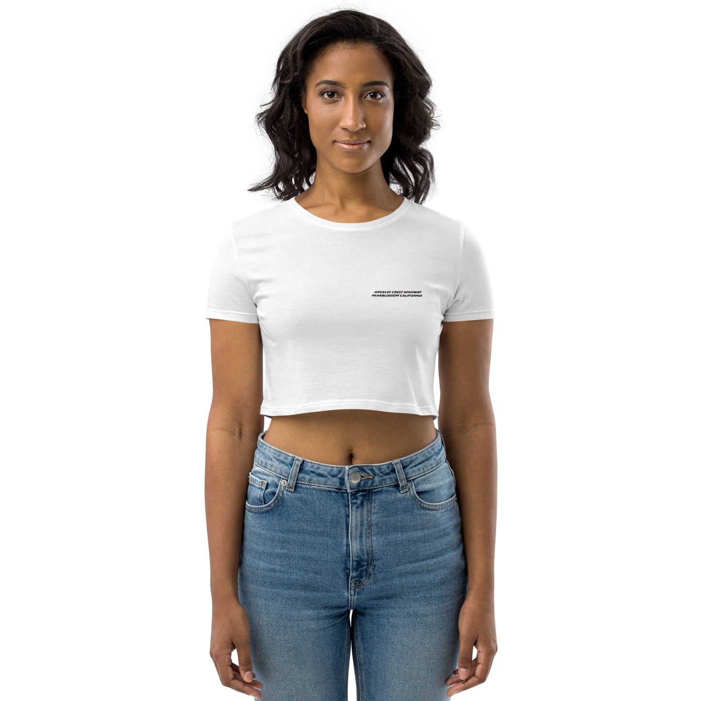 Angeles Crest Highway Baby Cotton Crop Top - Women's